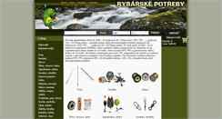 Desktop Screenshot of eshop-rybarske-potreby.cz
